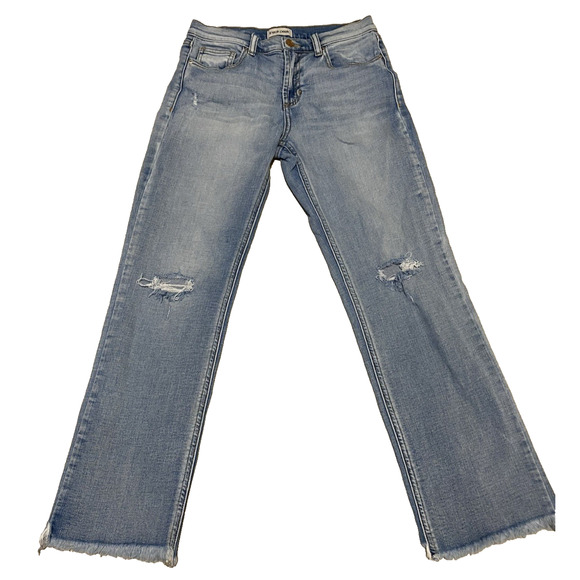 Sneek Peek Jeans Womens Size 26 Light Wash Denim Destoyed Destressed Jeans - Picture 1 of 13